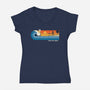 Ride The Swell-Womens-V-Neck-Tee-erion_designs