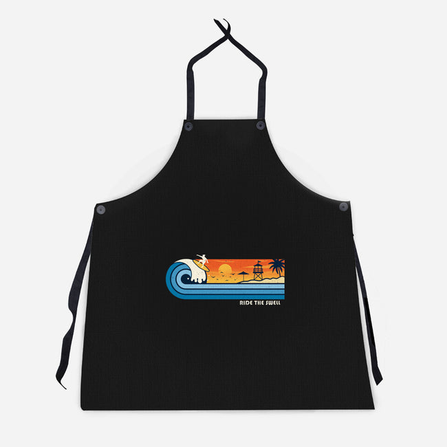 Ride The Swell-Unisex-Kitchen-Apron-erion_designs