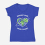 Support Your Local Planet-Womens-V-Neck-Tee-XYZ Studio