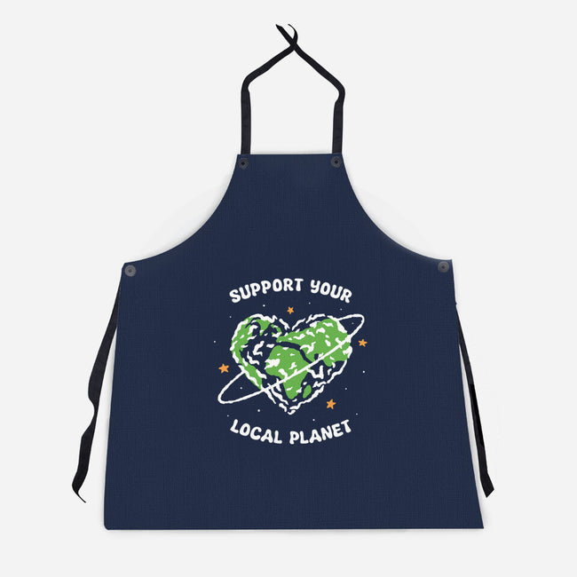 Support Your Local Planet-Unisex-Kitchen-Apron-XYZ Studio