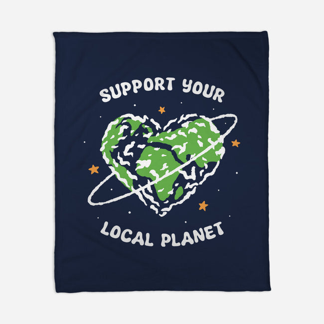 Support Your Local Planet-None-Fleece-Blanket-XYZ Studio