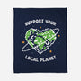 Support Your Local Planet-None-Fleece-Blanket-XYZ Studio