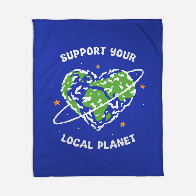Support Your Local Planet-None-Fleece-Blanket-XYZ Studio