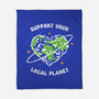 Support Your Local Planet-None-Fleece-Blanket-XYZ Studio
