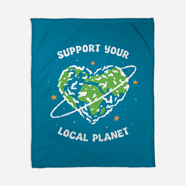 Support Your Local Planet-None-Fleece-Blanket-XYZ Studio