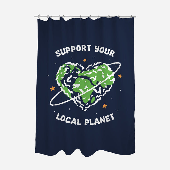 Support Your Local Planet-None-Polyester-Shower Curtain-XYZ Studio
