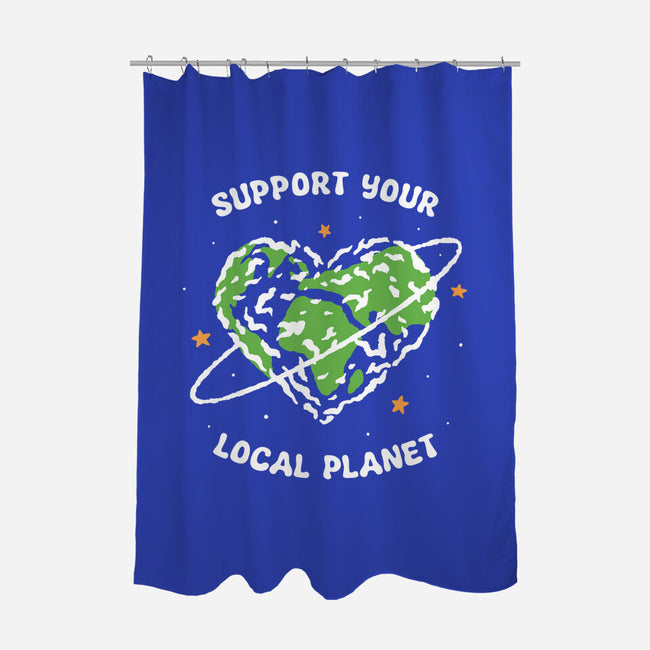 Support Your Local Planet-None-Polyester-Shower Curtain-XYZ Studio