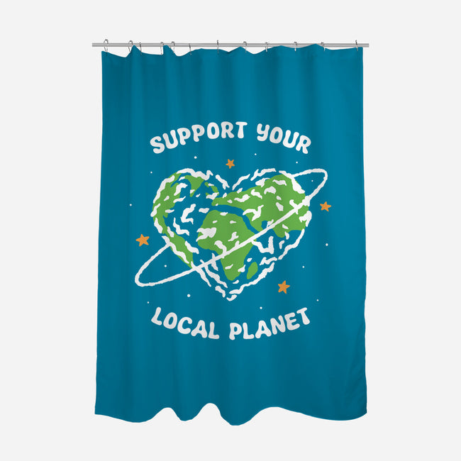 Support Your Local Planet-None-Polyester-Shower Curtain-XYZ Studio