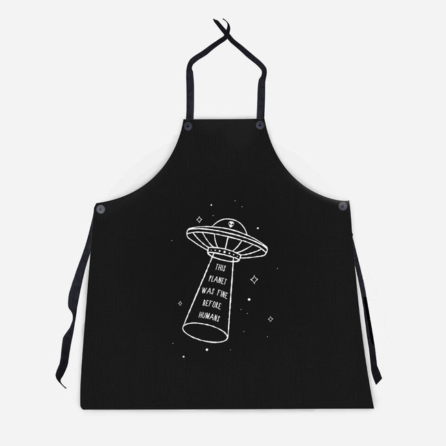 This Planet Was Fine-Unisex-Kitchen-Apron-XYZ Studio