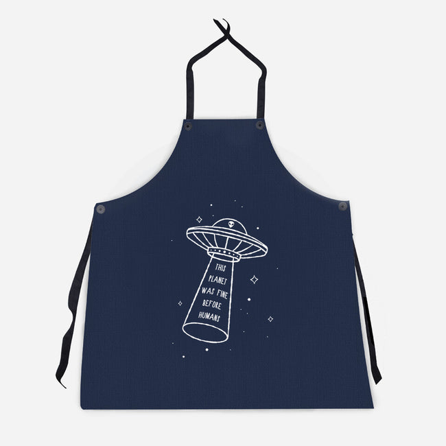 This Planet Was Fine-Unisex-Kitchen-Apron-XYZ Studio