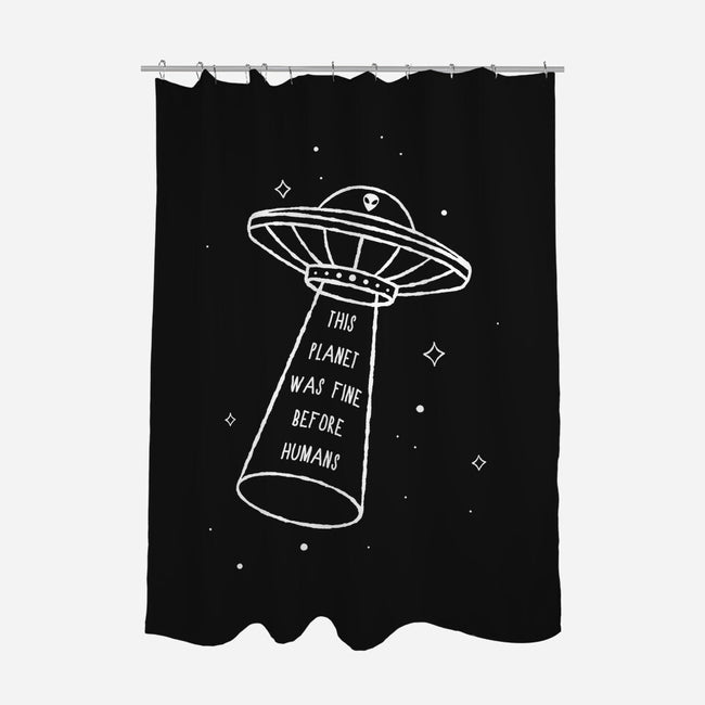 This Planet Was Fine-None-Polyester-Shower Curtain-XYZ Studio