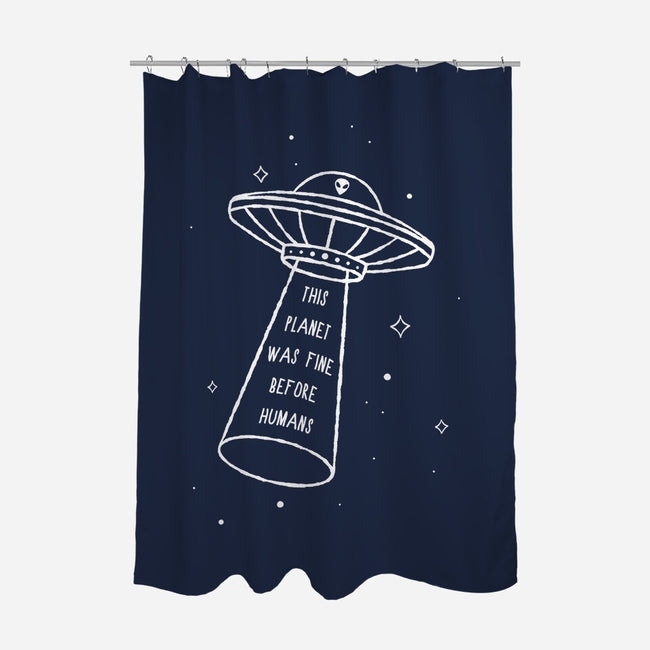 This Planet Was Fine-None-Polyester-Shower Curtain-XYZ Studio