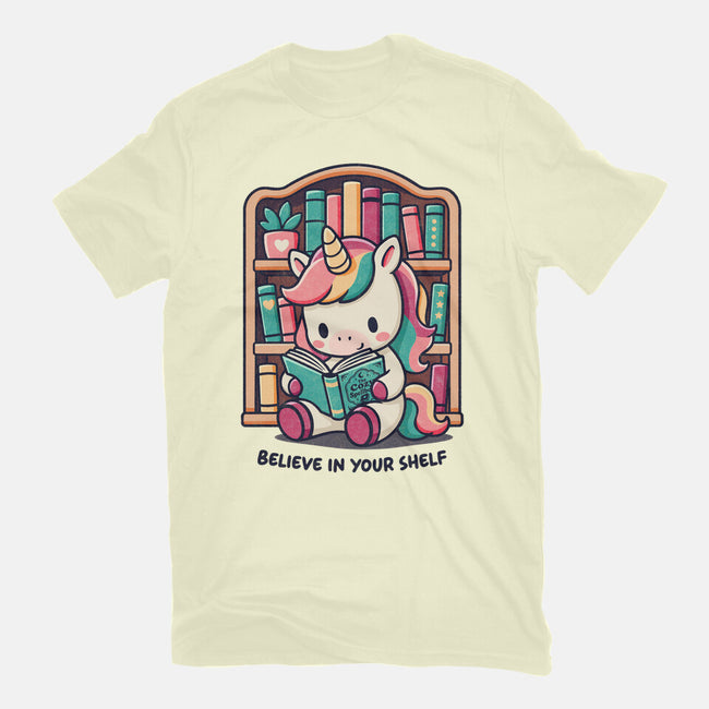 Believe In Your Bookshelf-Mens-Premium-Tee-Popnotic