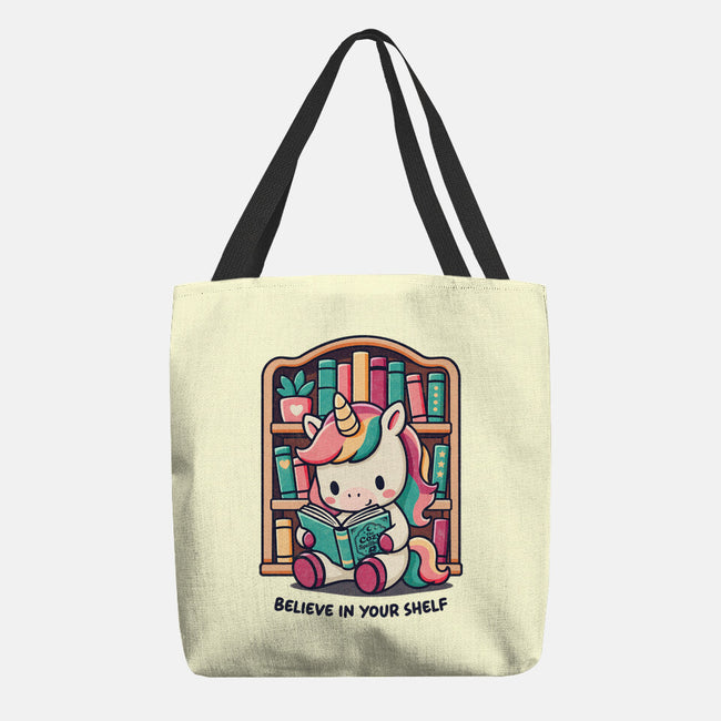 Believe In Your Bookshelf-None-Basic Tote-Bag-Popnotic