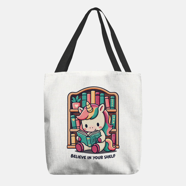 Believe In Your Bookshelf-None-Basic Tote-Bag-Popnotic
