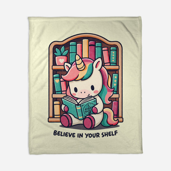 Believe In Your Bookshelf-None-Fleece-Blanket-Popnotic