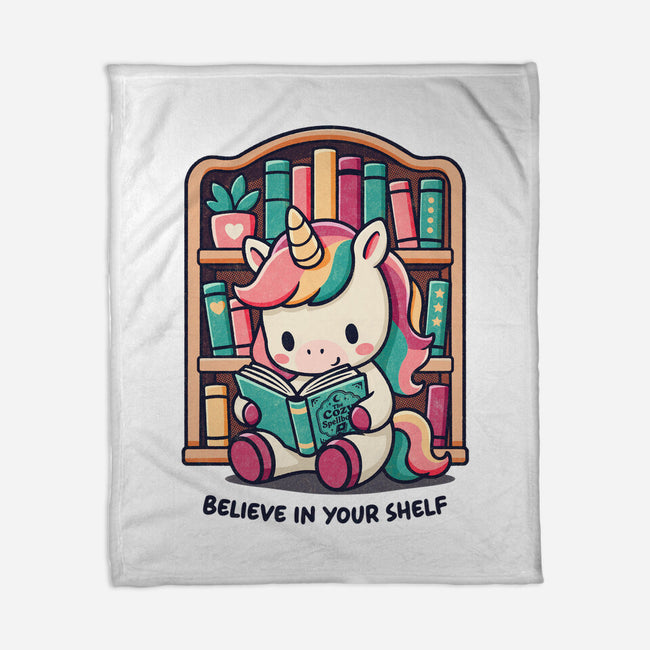 Believe In Your Bookshelf-None-Fleece-Blanket-Popnotic