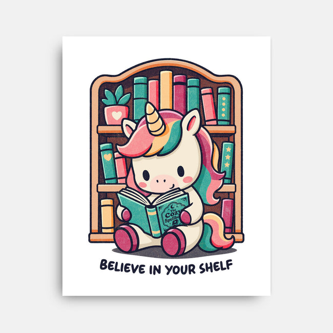 Believe In Your Bookshelf-None-Stretched-Canvas-Popnotic
