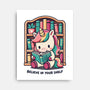 Believe In Your Bookshelf-None-Stretched-Canvas-Popnotic