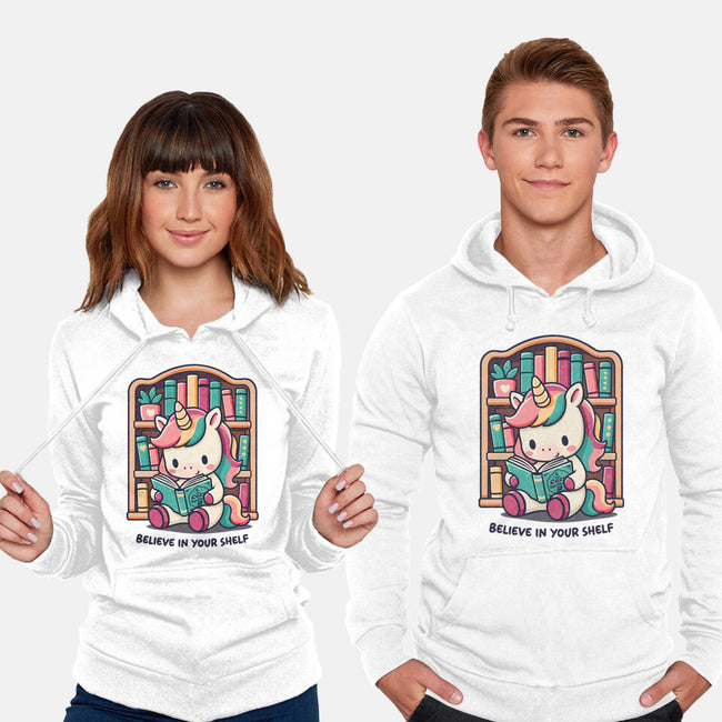Believe In Your Bookshelf-Unisex-Pullover-Sweatshirt-Popnotic