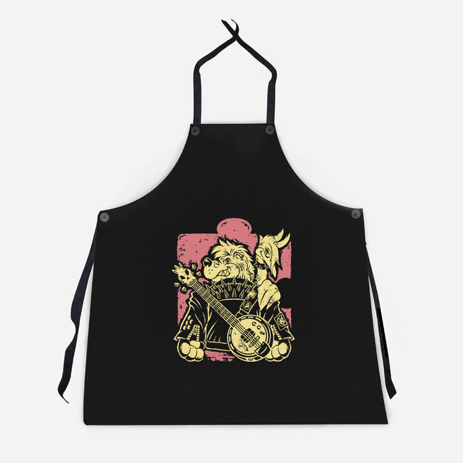Bluegrass Punk Energy-Unisex-Kitchen-Apron-Henrique Torres
