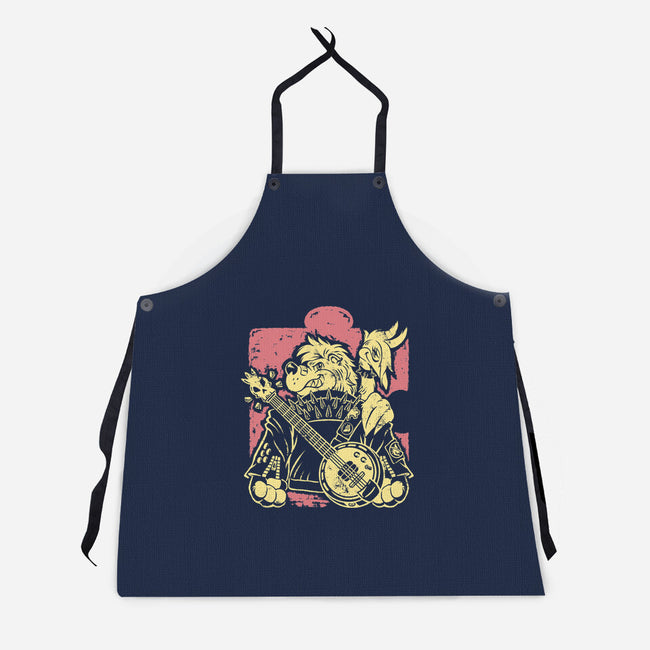 Bluegrass Punk Energy-Unisex-Kitchen-Apron-Henrique Torres