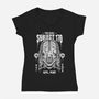Subject 170-Womens-V-Neck-Tee-Alundrart