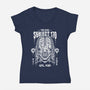 Subject 170-Womens-V-Neck-Tee-Alundrart