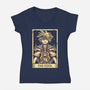 Sora Tarot Card-Womens-V-Neck-Tee-Alundrart
