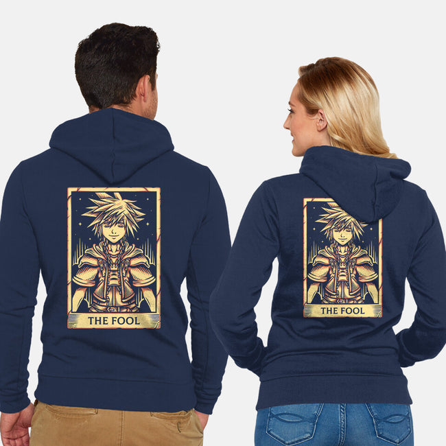 Sora Tarot Card-Unisex-Zip-Up-Sweatshirt-Alundrart