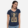 Sora Tarot Card-Womens-V-Neck-Tee-Alundrart
