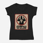 Criminals Not Welcome-Womens-V-Neck-Tee-spoilerinc