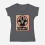 Criminals Not Welcome-Womens-V-Neck-Tee-spoilerinc
