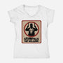 Criminals Not Welcome-Womens-V-Neck-Tee-spoilerinc