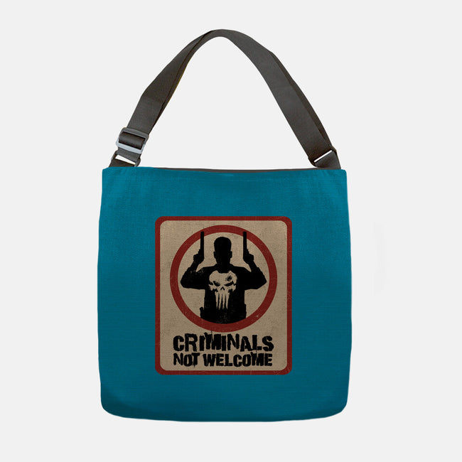 Criminals Not Welcome-None-Adjustable Tote-Bag-spoilerinc