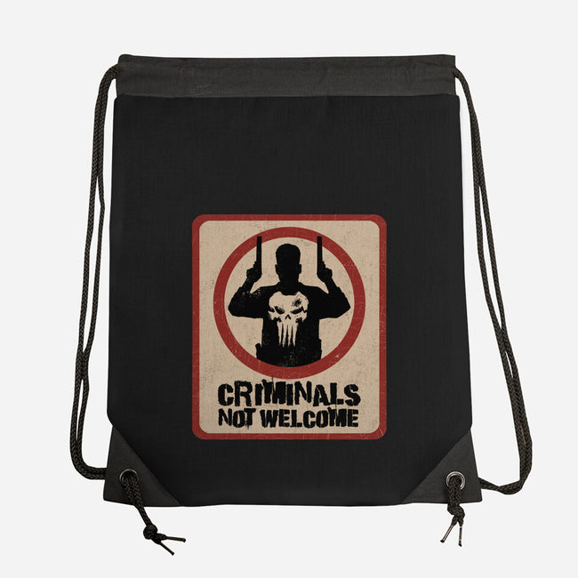 Criminals Not Welcome-None-Drawstring-Bag-spoilerinc