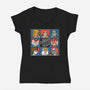 Thundercats Bunch-Womens-V-Neck-Tee-turborat14