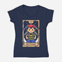 PSI Boy Tarot Card-Womens-V-Neck-Tee-Alundrart