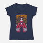 Mitochondria Eve-Womens-V-Neck-Tee-Alundrart