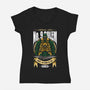 Golem-Womens-V-Neck-Tee-Alundrart