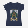 Golem-Womens-V-Neck-Tee-Alundrart