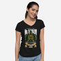 Golem-Womens-V-Neck-Tee-Alundrart