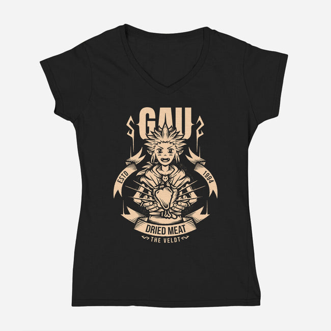 Gau-Womens-V-Neck-Tee-Alundrart