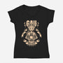Gau-Womens-V-Neck-Tee-Alundrart