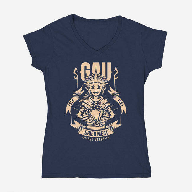 Gau-Womens-V-Neck-Tee-Alundrart