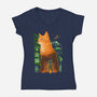 Jonesy The Deep Space Survivor-Womens-V-Neck-Tee-sachpica