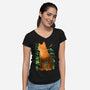 Jonesy The Deep Space Survivor-Womens-V-Neck-Tee-sachpica