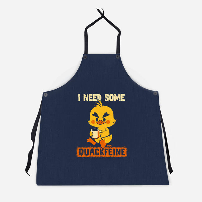 I Need Quackfeine-Unisex-Kitchen-Apron-worlddominationforcats