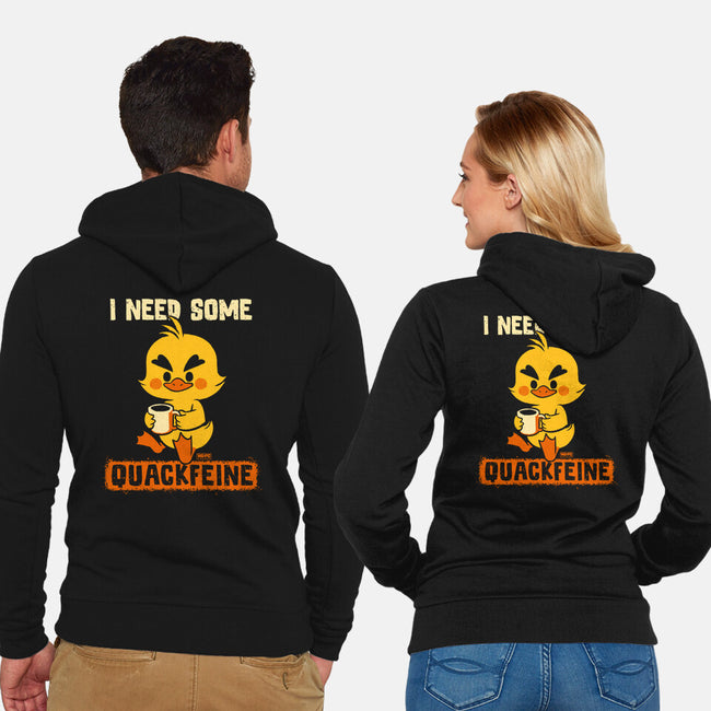 I Need Quackfeine-Unisex-Zip-Up-Sweatshirt-worlddominationforcats