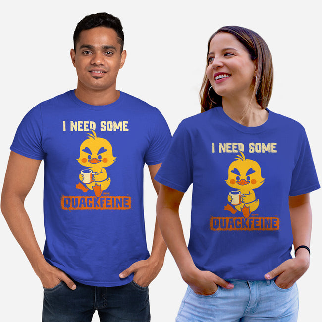 I Need Quackfeine-Unisex-Basic-Tee-worlddominationforcats